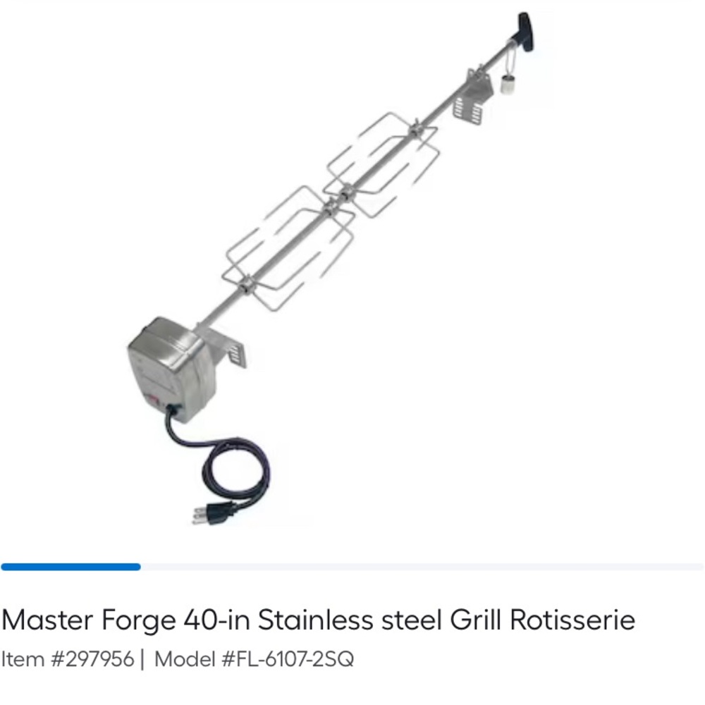 Stainless Steel Grill Rotisserie
